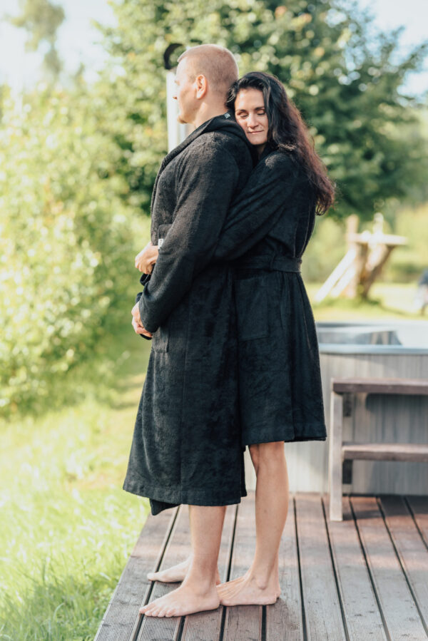 Unisex Kapucnis Fürdőköpeny - Bambusz - Image 2