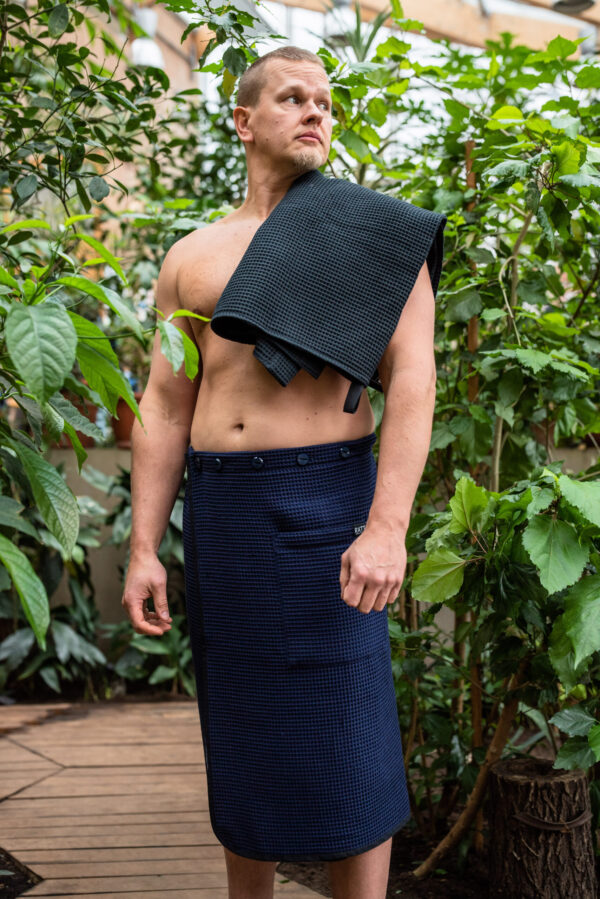 Spa Wrap Férfiaknak - Pamut Waffle