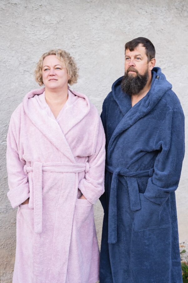 Unisex Kapucnis Fürdőköpeny - Pamut - Image 6